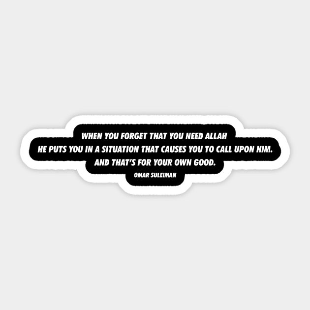 Islam Quotes Sticker by Hason3Clothing